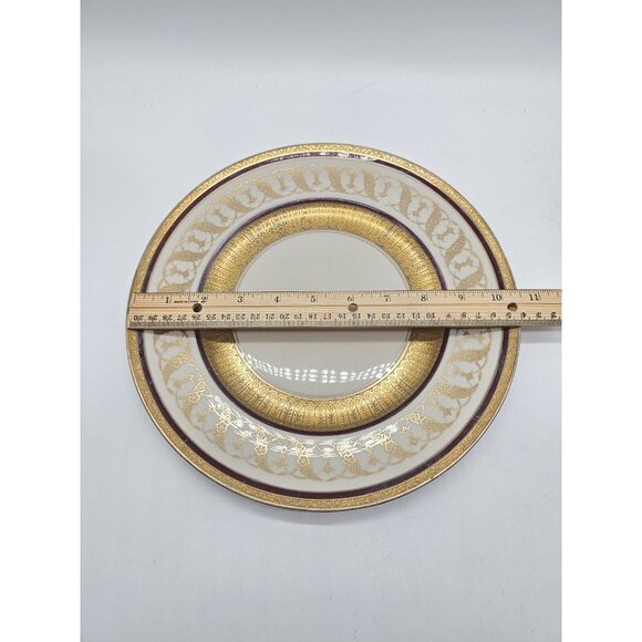 Arabia Of Finland Gold Encrusted Opulent Dinner Dish Vintage 1923-1949 Art Deco - Picture 7 of 10